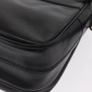 CELINE Circle Shoulder Bag Leather Black Gold Auth 161504-17