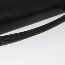 CELINE Circle Shoulder Bag Leather Black Gold Auth 161504-7