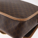 CELINE Macadam Canvas Shoulder Bag PVC Leather Brown Gold Auth 161505-9