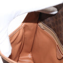 CELINE Macadam Canvas Shoulder Bag PVC Leather Brown Gold Auth 161505-20