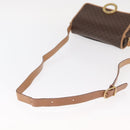 CELINE Macadam Canvas Shoulder Bag PVC Leather Brown Gold Auth 161505-7