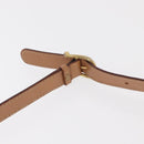 CELINE Macadam Canvas Shoulder Bag PVC Leather Brown Gold Auth 161505-8