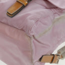 PRADA Backpack Nylon Pink Silver Auth 161509-17