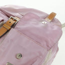 PRADA Backpack Nylon Pink Silver Auth 161509-21