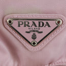 PRADA Backpack Nylon Pink Silver Auth 161509-23