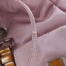 PRADA Backpack Nylon Pink Silver Auth 161509-10