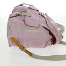 PRADA Backpack Nylon Pink Silver Auth 161509-4
