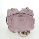 PRADA Backpack Nylon Pink Silver Auth 161509-6
