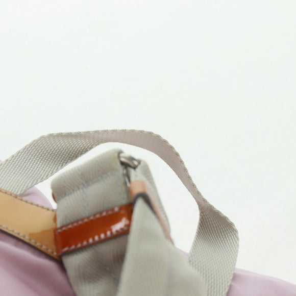 PRADA Backpack Nylon Pink Silver Auth 161509