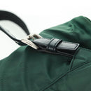 PRADA Backpack Nylon Green Silver Auth 161515-9