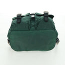 PRADA Backpack Nylon Green Silver Auth 161515-5