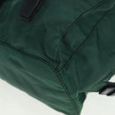 PRADA Backpack Nylon Green Silver Auth 161515-17
