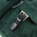 PRADA Backpack Nylon Green Silver Auth 161515-20