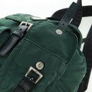 PRADA Backpack Nylon Green Silver Auth 161515-21