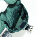 PRADA Backpack Nylon Green Silver Auth 161515-22