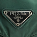 PRADA Backpack Nylon Green Silver Auth 161515-23