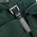 PRADA Backpack Nylon Green Silver Auth 161515-10