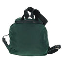 PRADA Backpack Nylon Green Silver Auth 161515-2