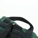 PRADA Backpack Nylon Green Silver Auth 161515-14