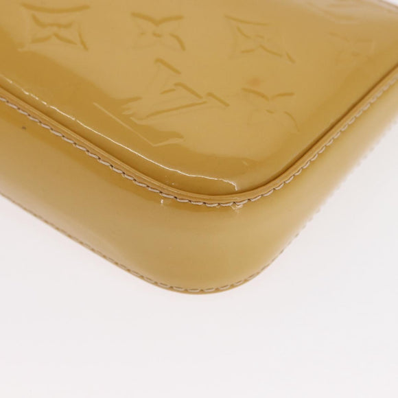 LOUIS VUITTON Vernis Pochette Accessoires Accessoiretasche Citrin LV Auth 161520