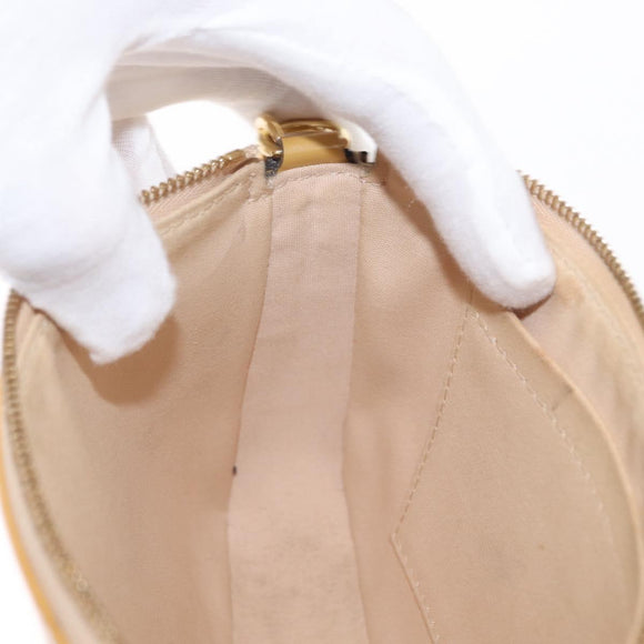 LOUIS VUITTON Vernis Pochette Accessoires Accessoiretasche Citrin LV Auth 161520