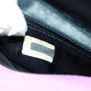 CHANEL Matelasse Chain Camelia Shoulder Bag Cotton Pink Gold CC Auth 161522V-10