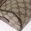GUCCI GG Supreme Web Sherry Line Shoulder Bag PVC Beige 001 113 6472 Auth 161523-10
