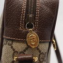 GUCCI GG Supreme Web Sherry Line Shoulder Bag PVC Beige 001 113 6472 Auth 161523-14