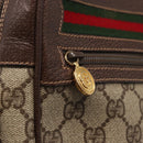 GUCCI GG Supreme Web Sherry Line Shoulder Bag PVC Beige 001 113 6472 Auth 161523-15