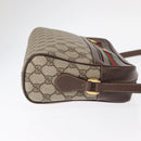 GUCCI GG Supreme Web Sherry Line Shoulder Bag PVC Beige 001 113 6472 Auth 161523-4