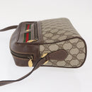GUCCI GG Supreme Web Sherry Line Shoulder Bag PVC Beige 001 113 6472 Auth 161523-5
