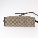 GUCCI GG Supreme Web Sherry Line Shoulder Bag PVC Beige 001 113 6472 Auth 161523-9