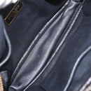 PRADA Shoulder Bag Leather Black Gold Auth 161530V-10