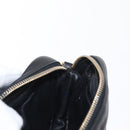 PRADA Shoulder Bag Leather Black Gold Auth 161530V-22