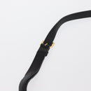 PRADA Shoulder Bag Leather Black Gold Auth 161530V-14