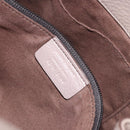 Salvatore Ferragamo Gancini Hand Bag Leather 2way Beige Gold Auth 161535-12