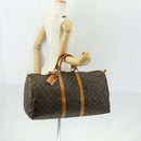 LOUIS VUITTON Monogram Keepall 55 Boston Bag M41424 LV Auth 161538-22