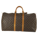LOUIS VUITTON Monogram Keepall 55 Boston Bag M41424 LV Auth 161538-2