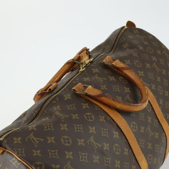 LOUIS VUITTON Monogram Keepall 55 Boston Bag M41424 LV Auth 161538