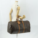 LOUIS VUITTON Monogram Keepall 55 Boston Bag M41424 LV Auth 161540-22