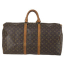 LOUIS VUITTON Monogram Keepall 55 Boston Bag M41424 LV Auth 161540-2