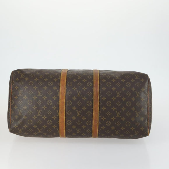 LOUIS VUITTON Monogram Keepall 55 Boston Bag M41424 LV Auth 161540