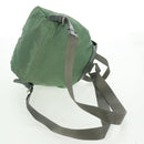 PRADA Backpack Nylon Silver Light green Auth 161541-8