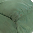 PRADA Backpack Nylon Silver Light green Auth 161541-17