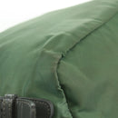 PRADA Backpack Nylon Silver Light green Auth 161541-18