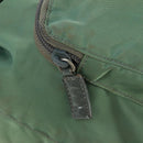 PRADA Backpack Nylon Silver Light green Auth 161541-20