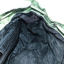 PRADA Backpack Nylon Silver Light green Auth 161541-27