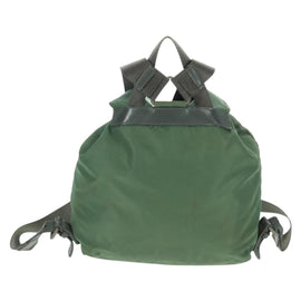 PRADA Backpack Nylon Silver Light green Auth 161541 - 0