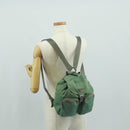 PRADA Backpack Nylon Silver Light green Auth 161541-30