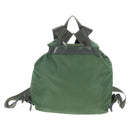 PRADA Backpack Nylon Silver Light green Auth 161541-2
